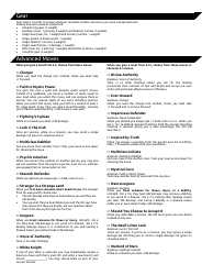 Dungeon Planet Character Sheets, Page 2