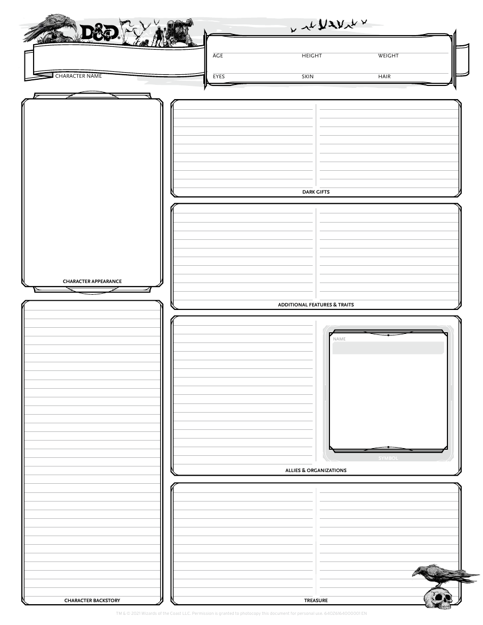 D&d Undead Character Sheet Download Fillable PDF | Templateroller