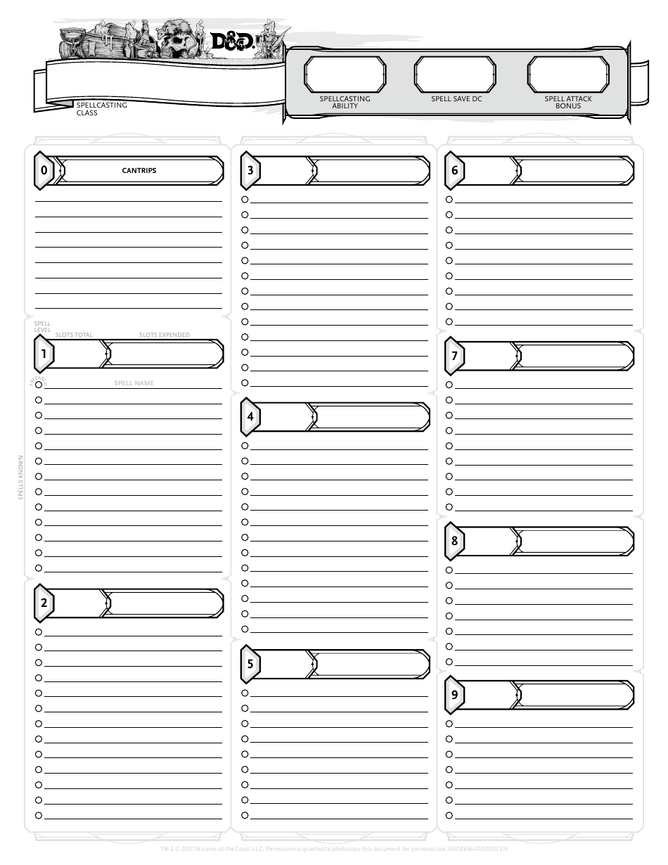 Dd Undead Character Sheet, Page 3