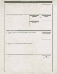 Legend of the Five Rings Character Sheet - Twenty Questions Worksheet, Page 3