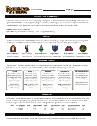 Pathfinder Society Character Sheet With Worksheets, Page 2