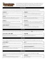 Pathfinder Society Character Sheet With Worksheets, Page 3