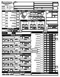 Pathfinder Society Character Sheet With Worksheets, Page 6