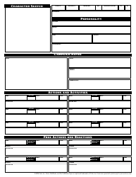 Pathfinder Society Character Sheet With Worksheets, Page 8