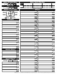 Pathfinder Society Character Sheet With Worksheets, Page 9