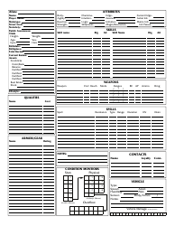 Shadowrun 4th Edition Character Sheets, Page 13