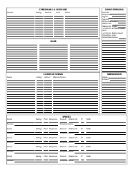 Shadowrun 4th Edition Character Sheets, Page 18