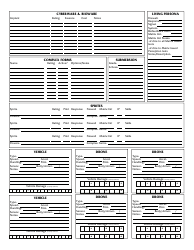 Shadowrun 4th Edition Character Sheets, Page 19