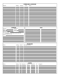 Filled out shadowrun 5e character sheet