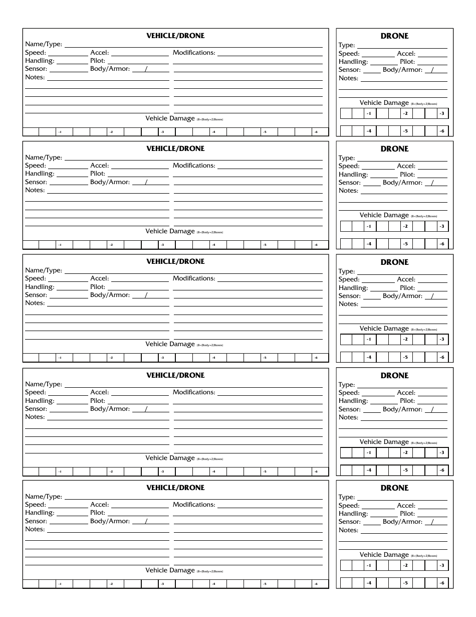 Shadowrun 4th Edition Character Sheets, Page 29