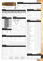Document preview: D&d 3.5e Character Record Sheet
