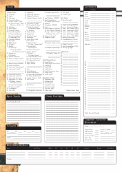 D&amp;d 3.5e Character Record Sheet, Page 2