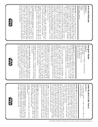 Star Wars Roleplaying Game Character Template, Page 3