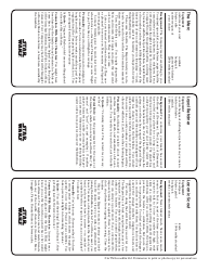 Star Wars Roleplaying Game Character Template, Page 9