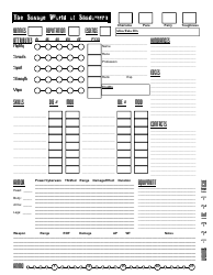 Document preview: The Savage World of Shadowrun Character Sheet