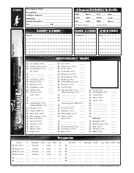 Call of Cthulhu 1920s Character Sheet