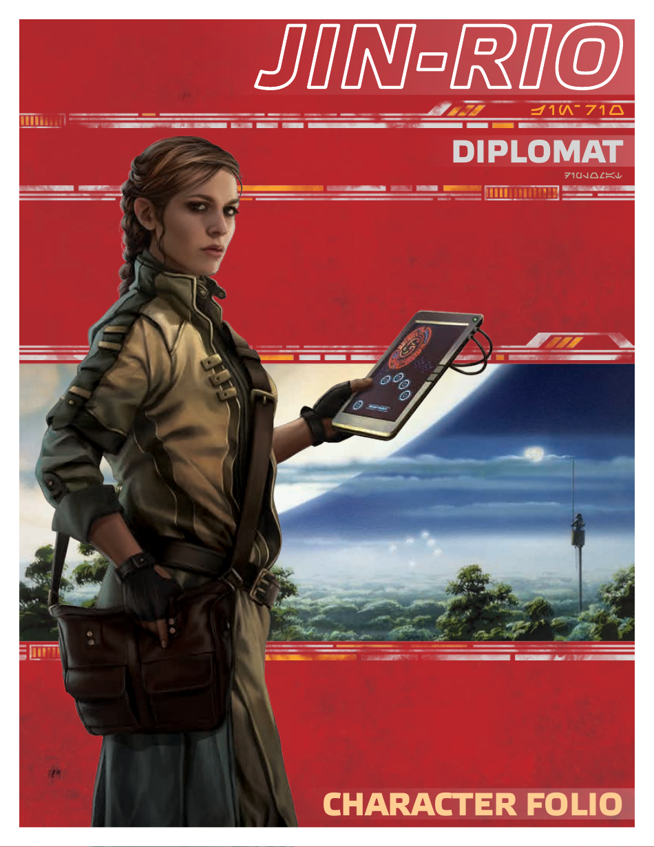 Preview of Star Wars Age of Rebellion Diplomat Jin-Rio Character Sheet