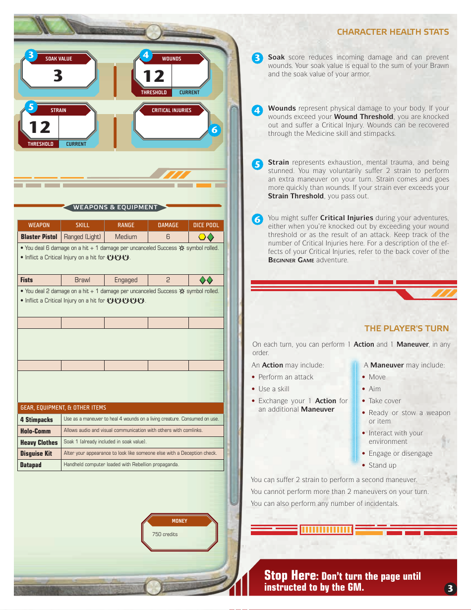 Star Wars Age of Rebellion Diplomat Jin-Rio Character Sheet, Page 3