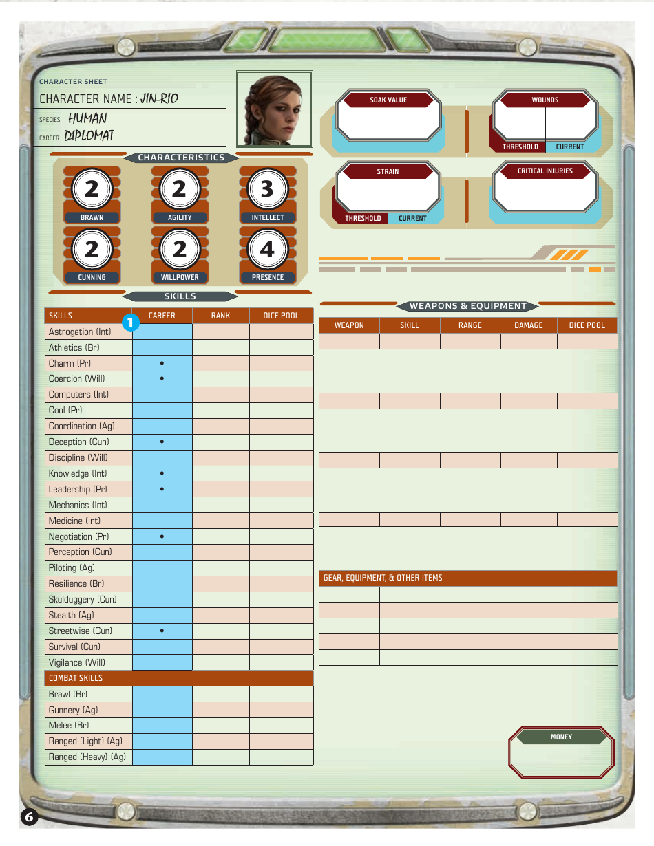 Star Wars Age of Rebellion Diplomat Jin-Rio Character Sheet Download ...