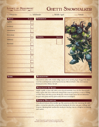 Legacy of Dragonholt Character Sheets, Page 7