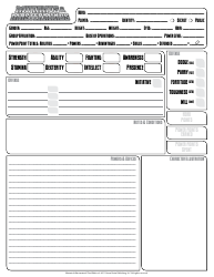 Document preview: Mutants & Masterminds Character Sheet