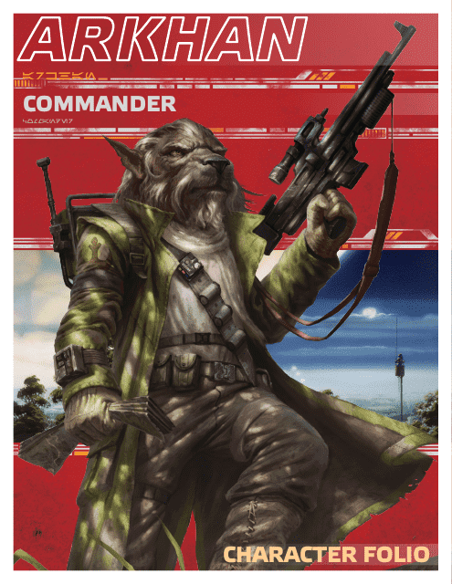 Star Wars Age of Rebellion Commander Arkhan Character Sheet