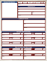 Pathfinder Character Sheet - Blue-Brown, Page 3