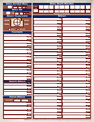 Pathfinder Character Sheet - Blue-Brown, Page 4