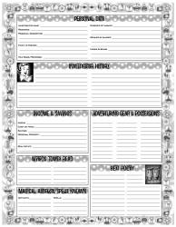 Call of Cthulhu Character Sheet - Atomic Age, Page 2