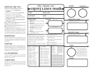 Document preview: Ghost Lines Character Sheet