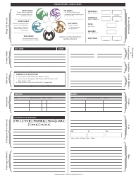 Legend of the Five Rings Character Sheet - Narrative Mode, Page 2