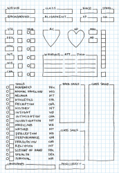 D&amp;d Character Sheet - Graph Paper, Page 4