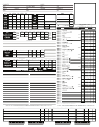 D&amp;d 3.5e Character Sheet