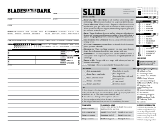 Blades in the Dark Character Sheets, Page 7