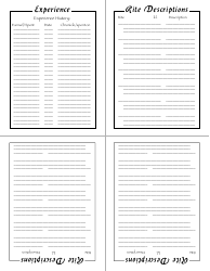 Werewolf the Apocalypse Character Sheet - Tables, Page 3