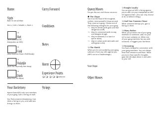 Monsterhearts Character Sheets, Page 14