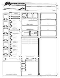 Dungeons &amp; Dragons Spellcaster Character Sheet