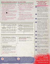 Legend of the Five Rings Hida Sugi Character Sheet, Page 5