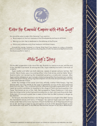 Legend of the Five Rings Hida Sugi Character Sheet, Page 8