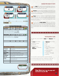 Star Wars Edge of the Empire Technician Mathus Character Sheet, Page 3