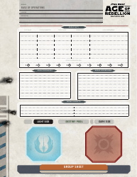 Star Wars Age of Rebellion Base of Operations Group Sheet