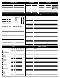 Document preview: Fantasy Craft Character Sheet