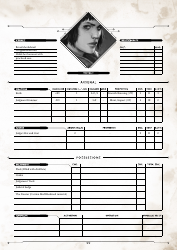 Degenesis Characters Sheets - Harm&#039;s Way, Page 2