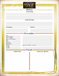 Mage the Ascension Interactive Pre-made Character Sheet, Page 4