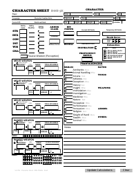 Document preview: D&d 5.0e Character Sheet