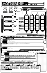 Document preview: Mothership Vertical Character Sheet