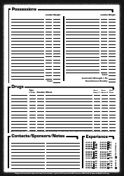 Savage Worlds Sla Industries Character Sheet, Page 2