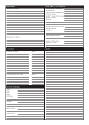 Mythic Iceland Character Sheet, Page 2