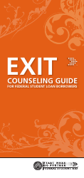 Document preview: Exit Counseling Guide for Federal Student Loan Borrowers