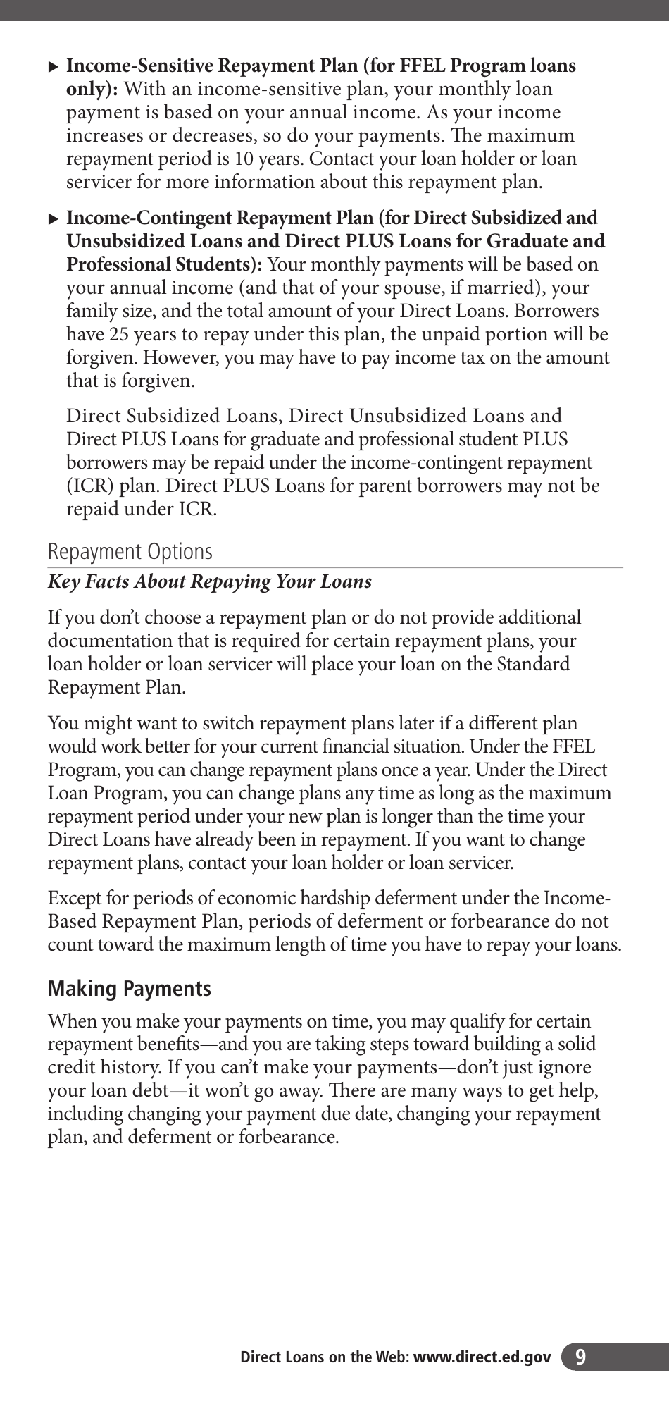 Exit Counseling Guide for Federal Student Loan Borrowers, Page 13